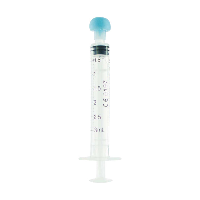 Concentrate Syringe | Oral Concentrate Syringes | 3mL -  0.5mL Increments - 100 Count Syringe Biohazard Inc