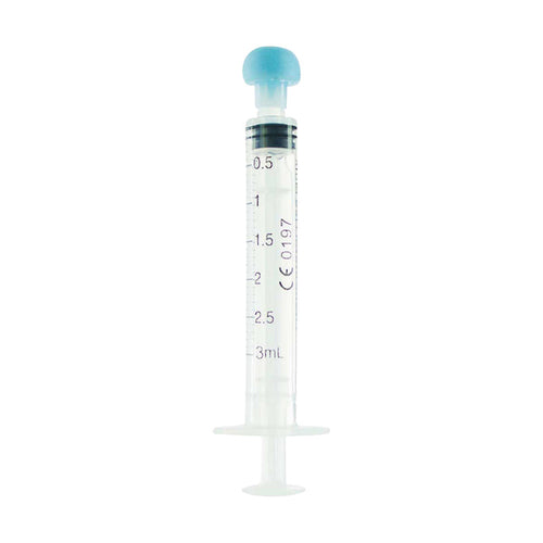 Concentrate Syringe | Oral Concentrate Syringes | 3mL -  0.5mL Increments - 100 Count Syringe Biohazard Inc