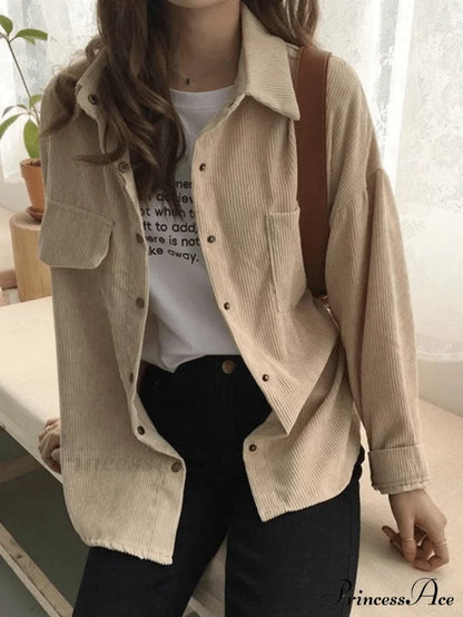 Coral Velvet Graceful Open Front Coat Shirts