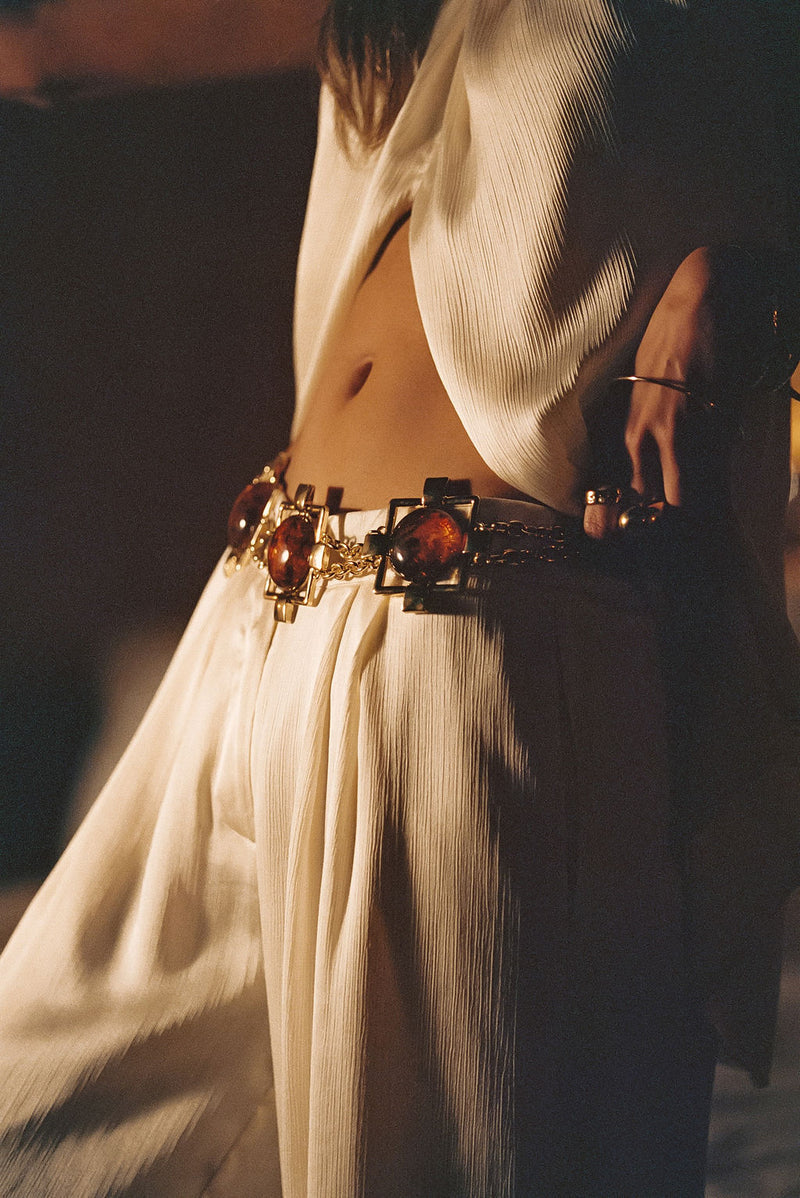 Alternate view of the belt showing the design and craftsmanship.