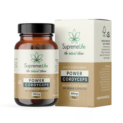 Cordyceps Vegan Capsules - Power (500mg)