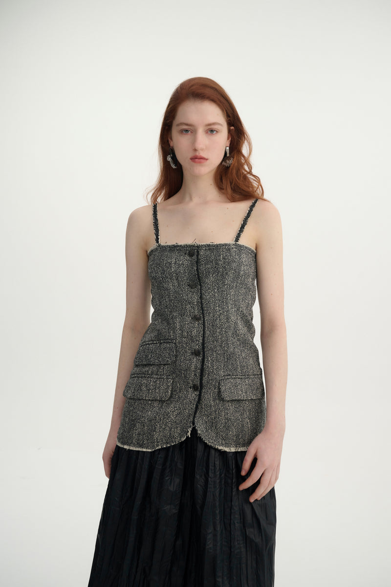 Cotton-linen top
