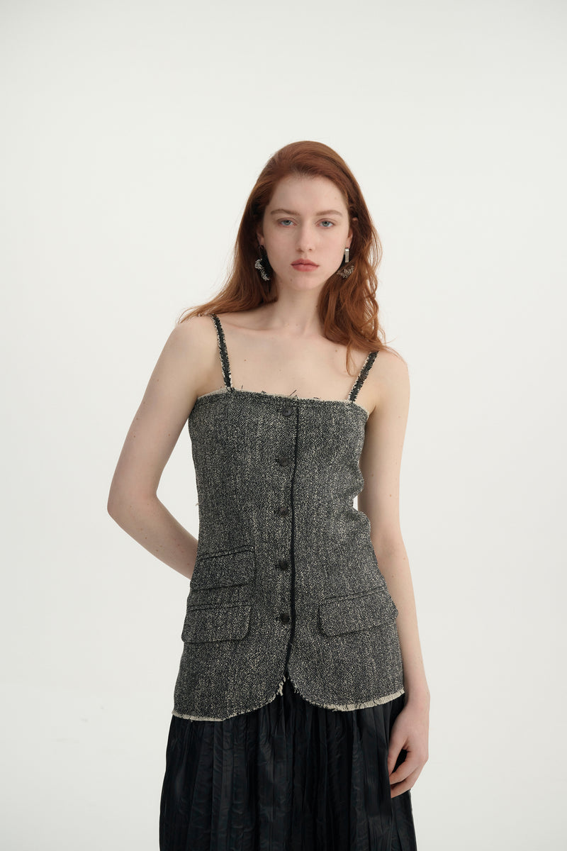 Cotton-linen top