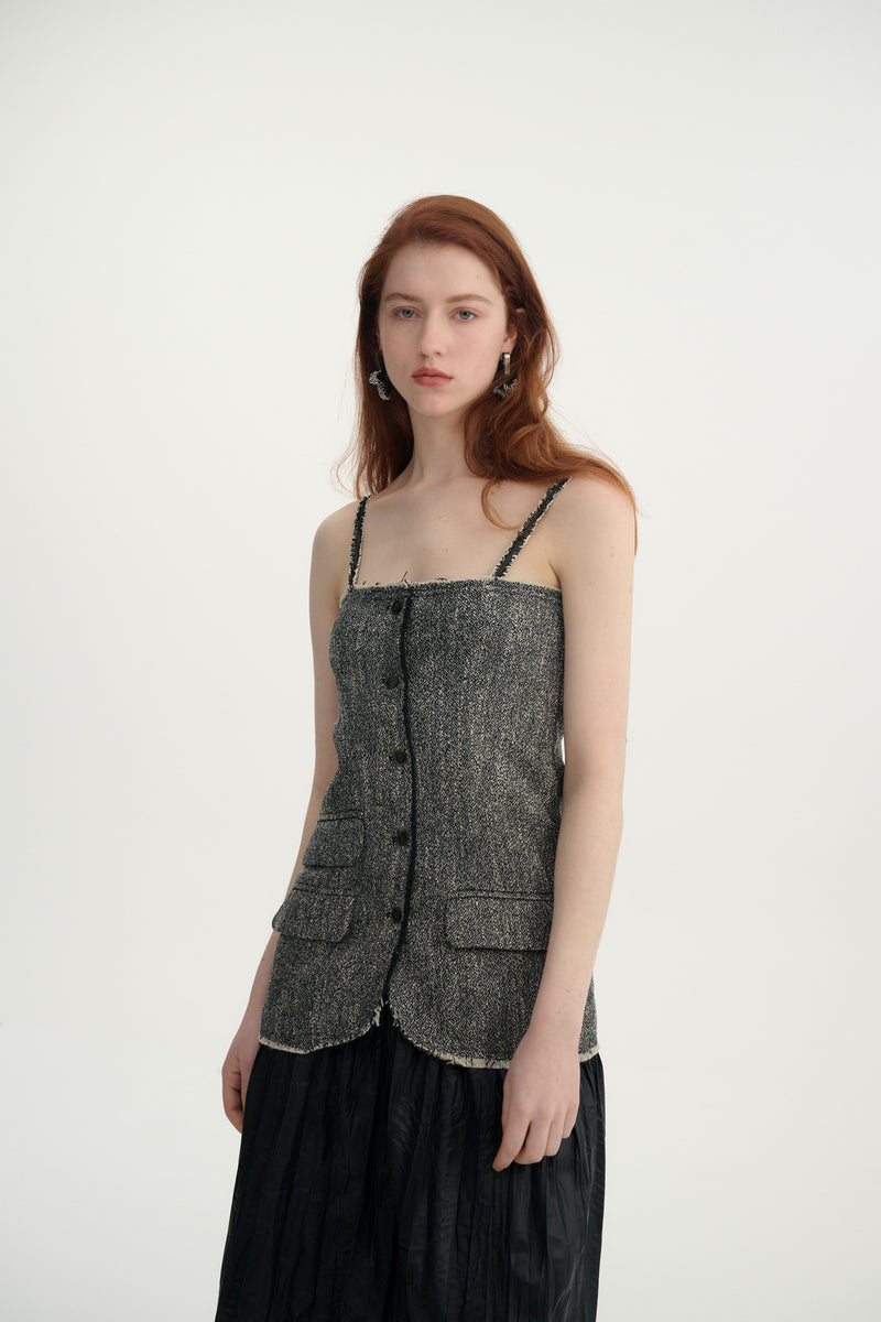 Cotton-linen top