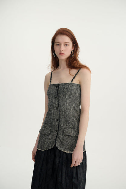 Cotton-linen top