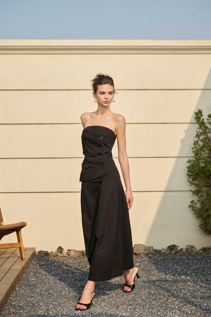 Cotton strapless top