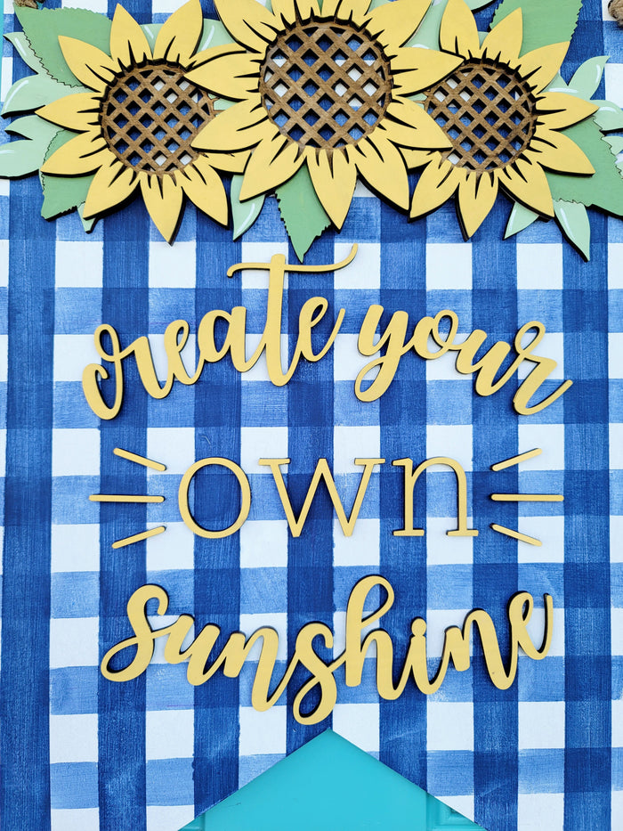 Create Your Own Sunshine Sunflower Door Hanger-wholesale