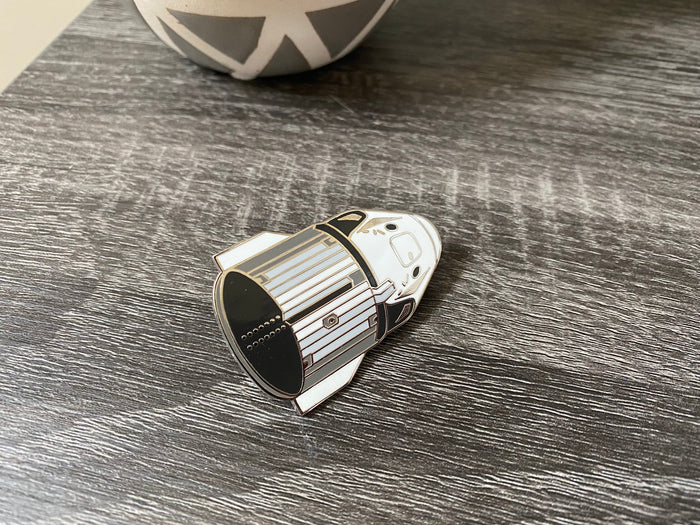 Crewed vehicle with Trunk Hard Enamel Pin