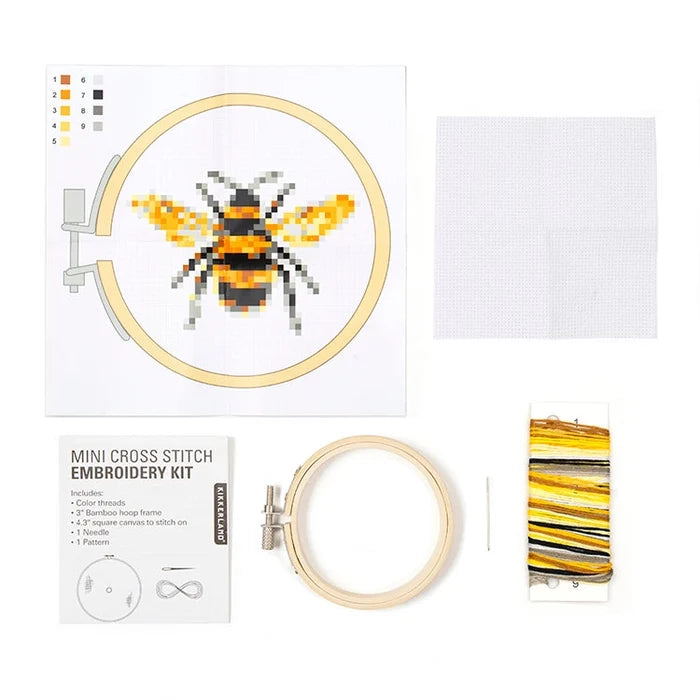 Cross Stitch Embroidery Kit Bee