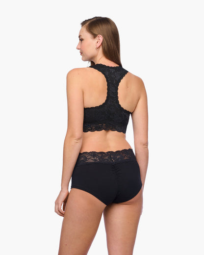 Black Bralette - Never Say Never Curvy Racie Racerback Bralette