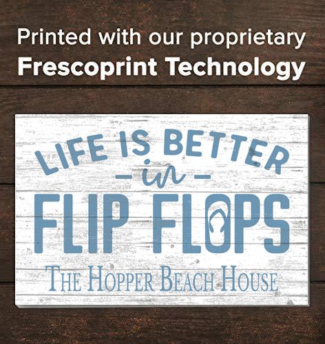beach house sign with name