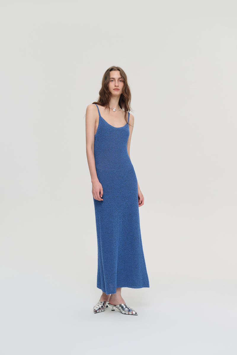 Cutout back knit dress
