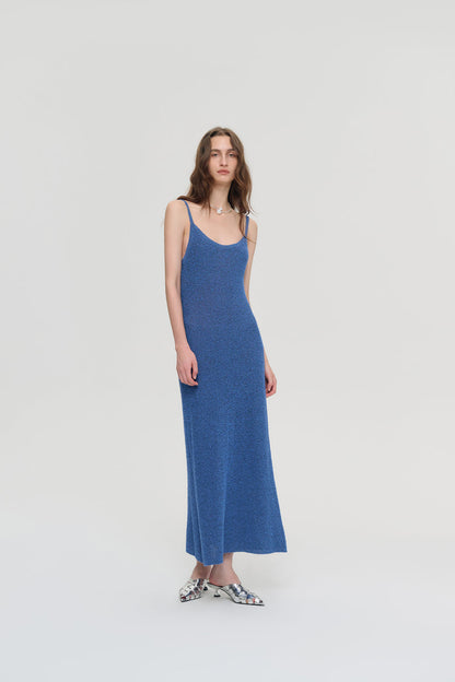 Cutout back knit dress