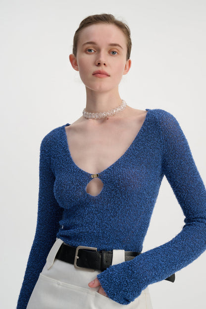 Cutout slim fit top