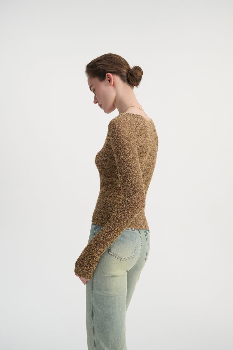 Cutout slim fit top