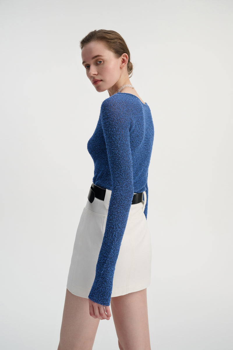Cutout slim fit top