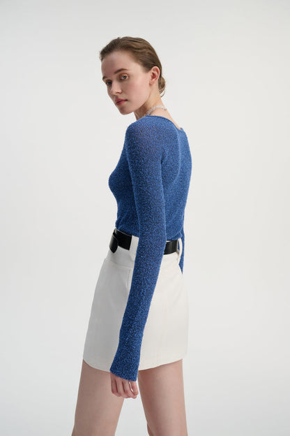 Cutout slim fit top