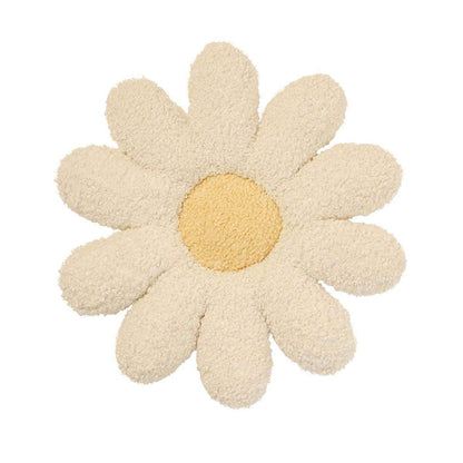 Daisy Flower Cushion - White
