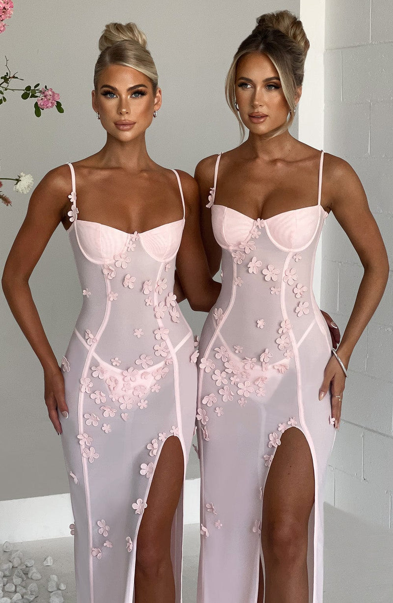 Dalary Maxi Dress - Blush Dress Babyboo Fashion Premium Exclusive Design