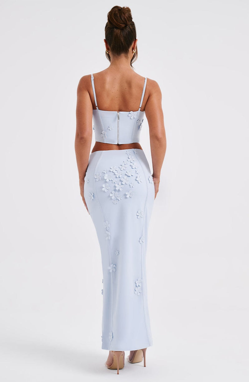 Dalary Maxi Skirt - Blue Skirt Babyboo Fashion Premium Exclusive Design