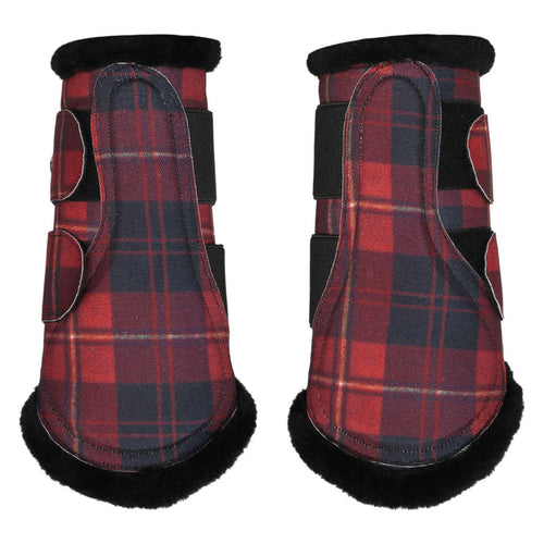 Dapplebay Holiday Plaid Brush Boots-Breeches.com