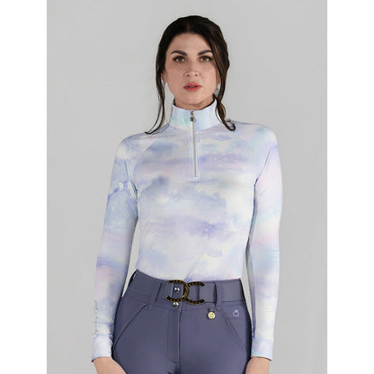 Dapplebay Opalite Skies 1/4 Zip LS Riding Top