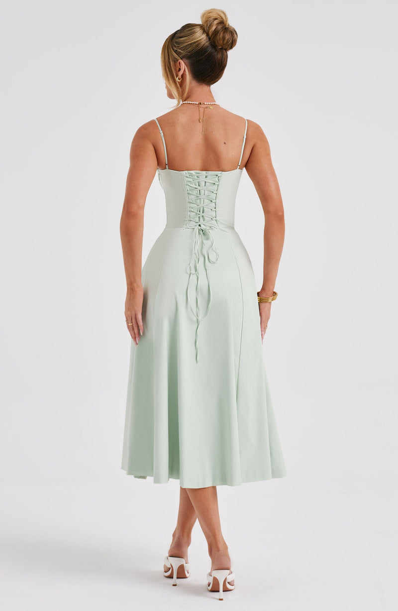 Deanna Midi Dress - Sage Dress Babyboo Fashion Premium Exclusive Design