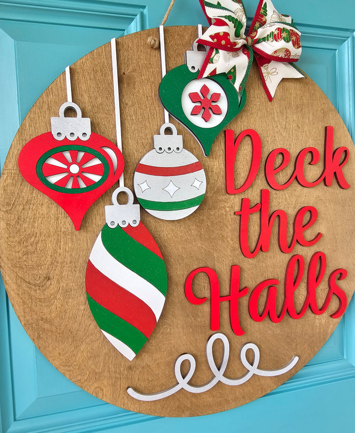 Deck the Halls Ornament Door Hanger-wholesale