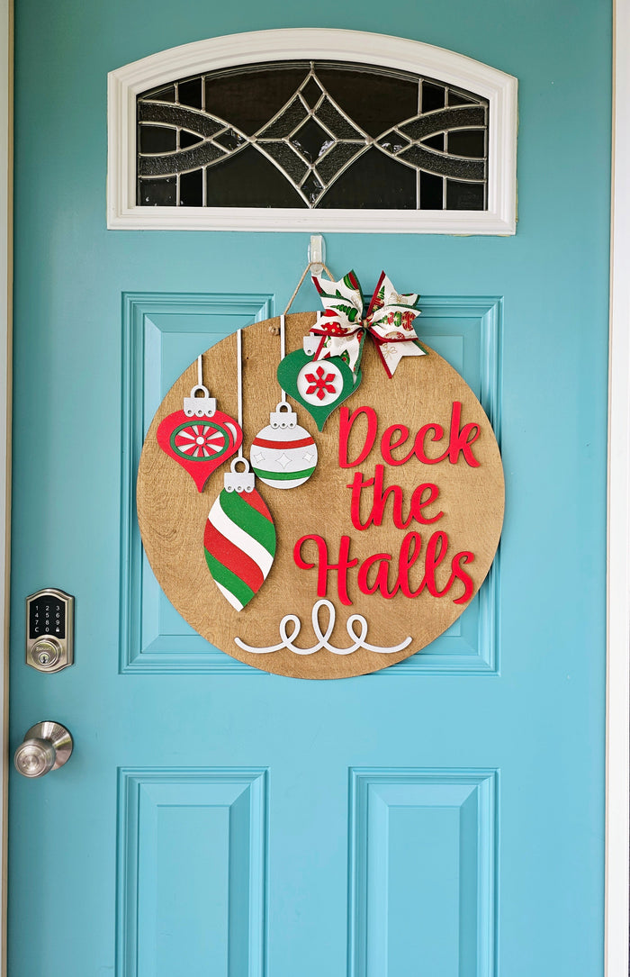 Deck the Halls Ornament Door Hanger-wholesale