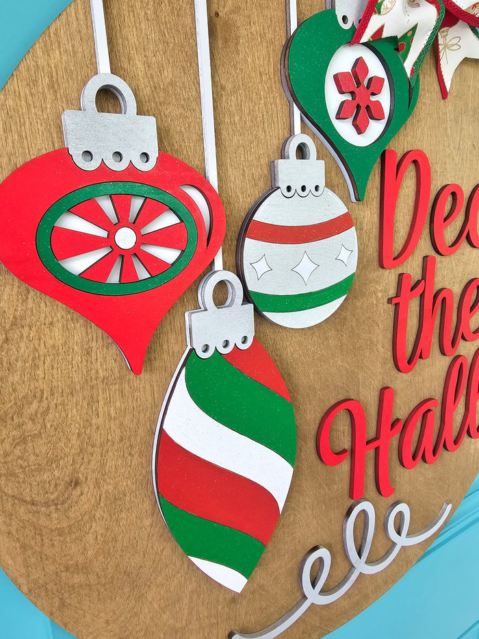 Deck the Halls Ornament Door Hanger-wholesale