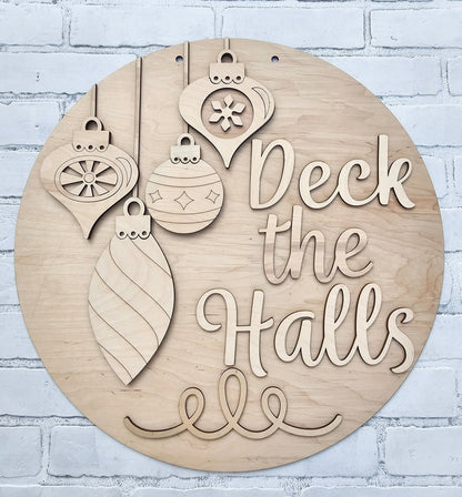 Deck the Halls Ornament Door Hanger-wholesale