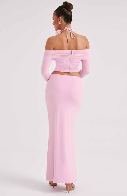 Deema Maxi Skirt - Pink Skirt Babyboo Fashion Premium Exclusive Design