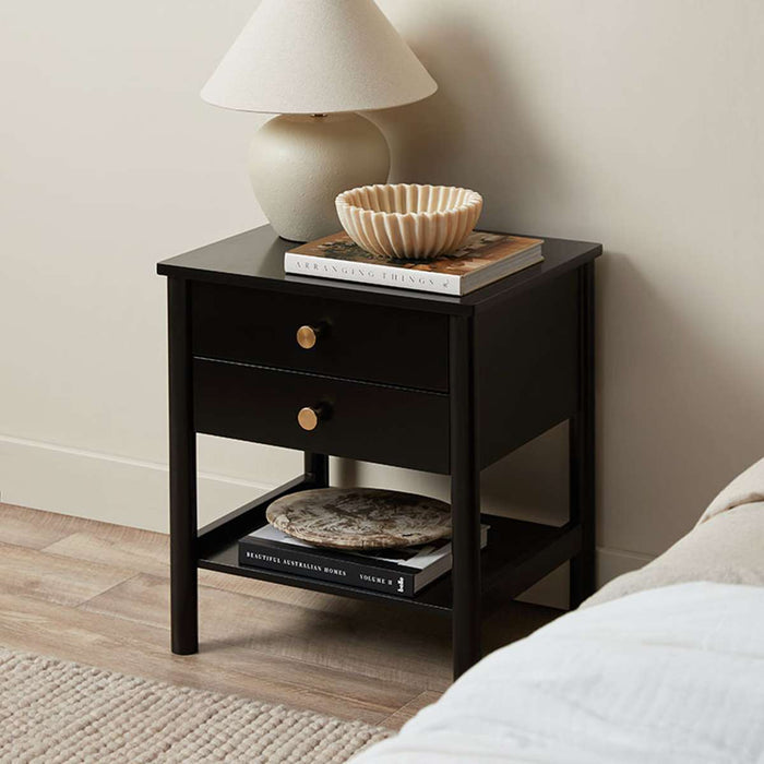 Delaney Bedside Table - Black