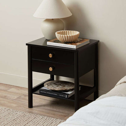 Delaney Bedside Table - Black