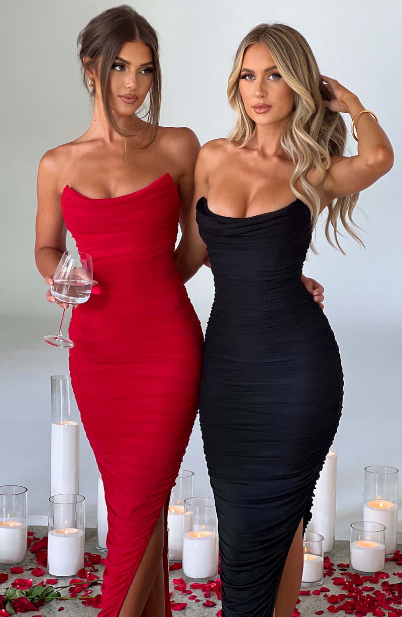 Demi Maxi Dress - Red Dress Babyboo Fashion Premium Exclusive Design