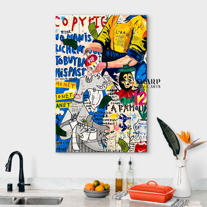 Diary About Pop Art Canvas