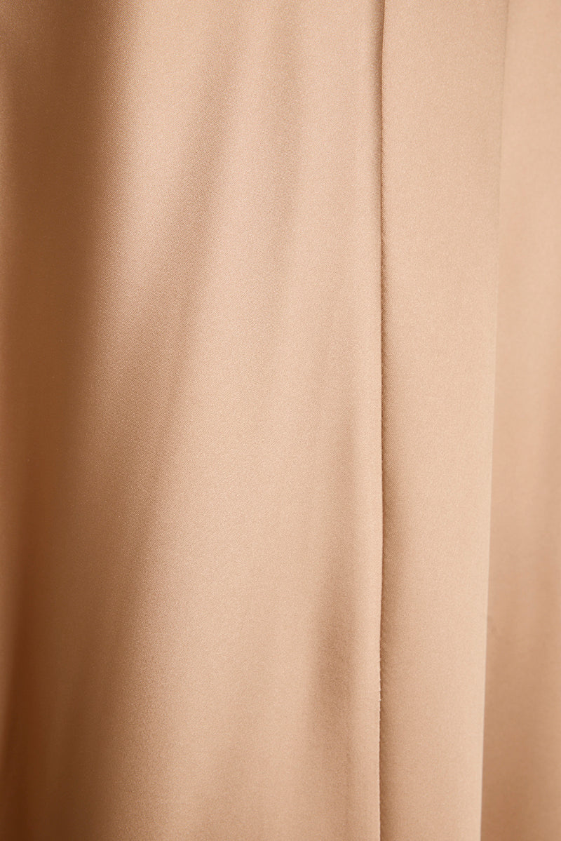 Dolce Champagne Satin Maxi Dress