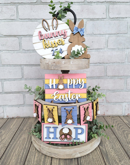 Easter Hop Tiered Tray Set- wholesale
