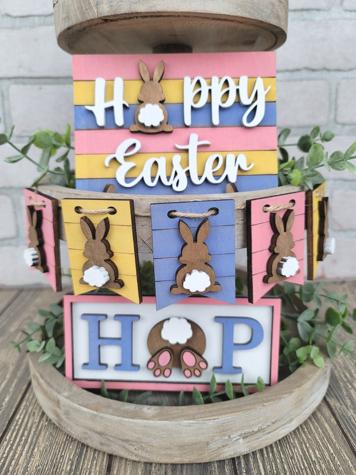 Easter Hop Tiered Tray Set- wholesale