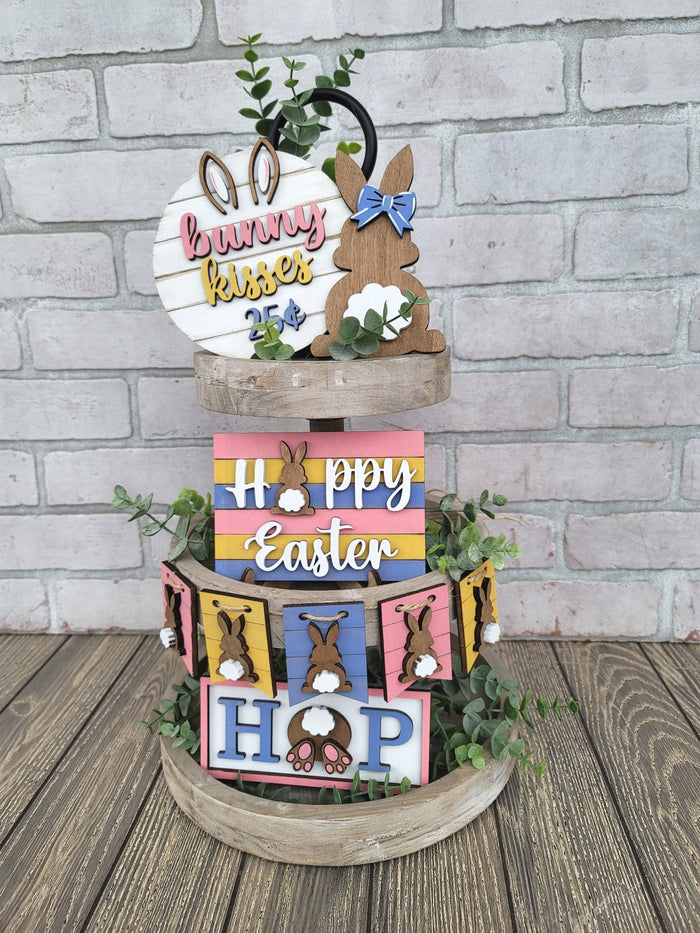 Easter Hop Tiered Tray Set- wholesale