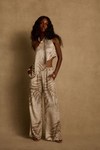 Eden Palm Print Pant
