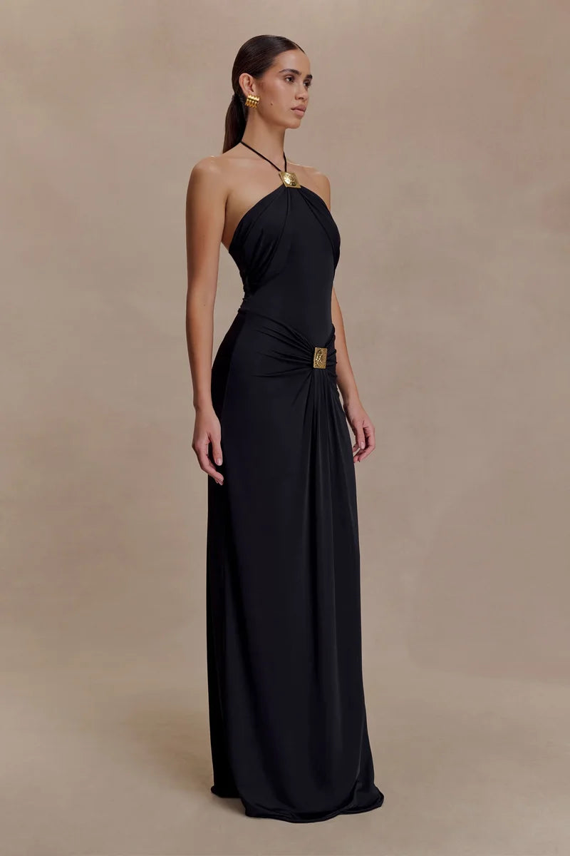 Elena Halter Maxi Dress