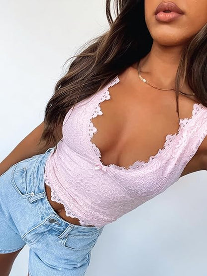 Elena Lace Contour Top