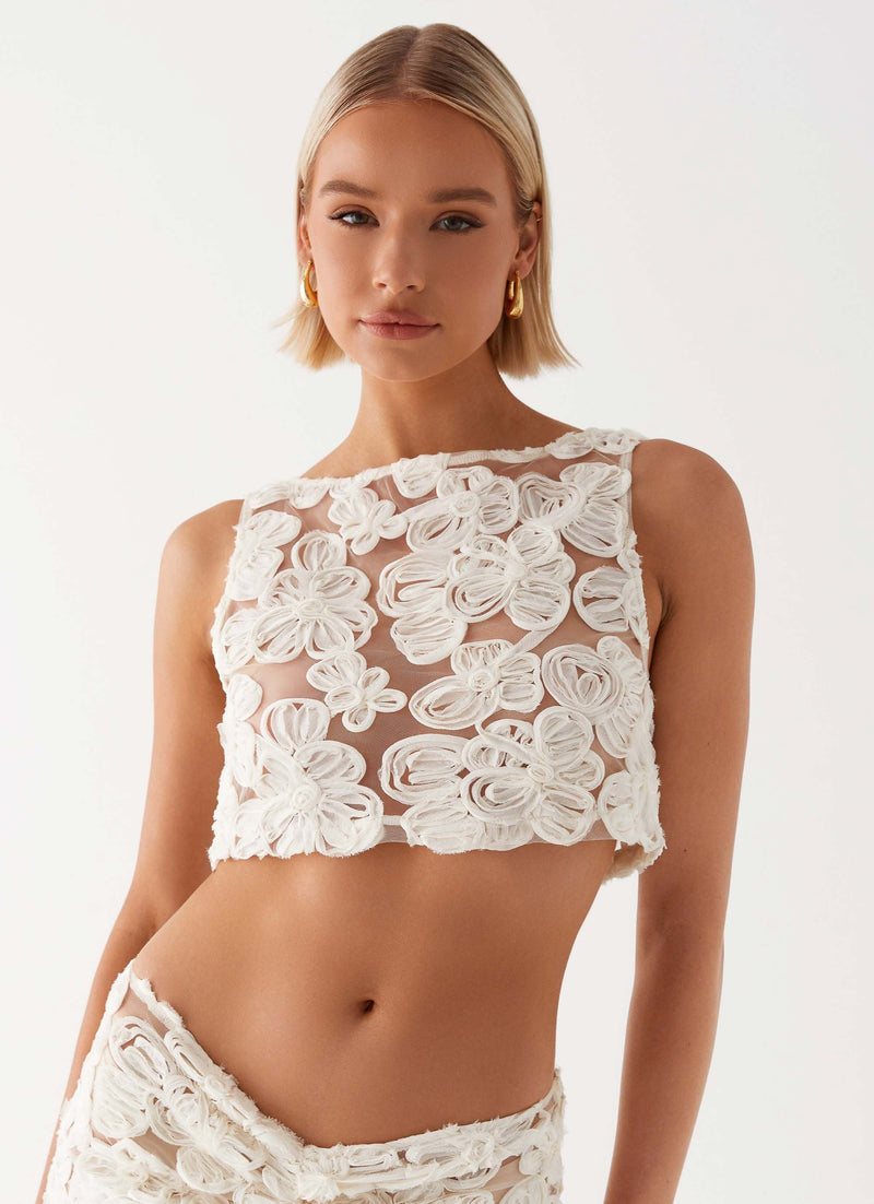Elena Lace Floral Two-Piece Set