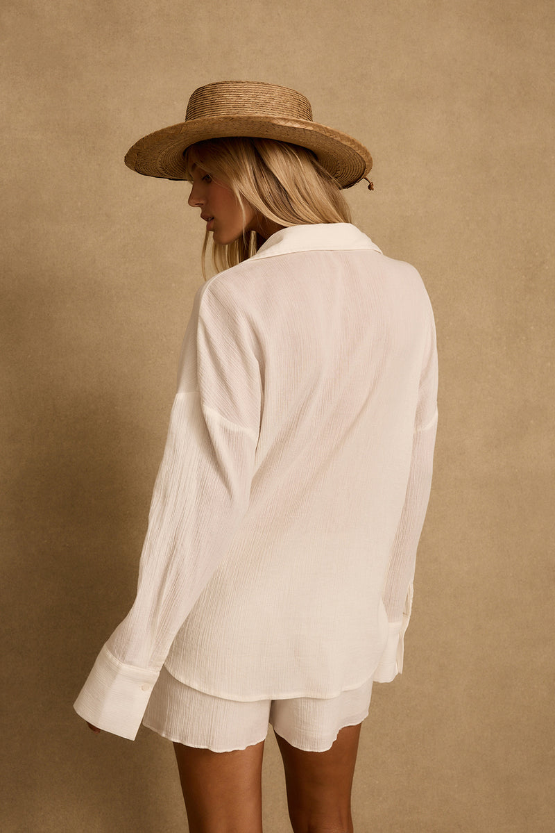 Ella Ivory Tie Top