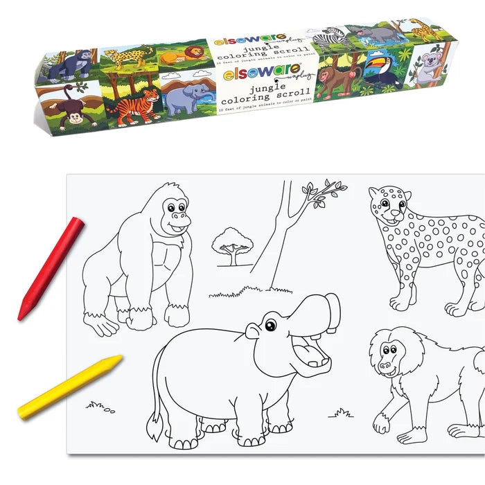 Elsewhere Unplug Coloring Scroll Jungle Theme