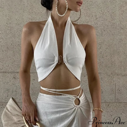 Ember Elegant Top White / S