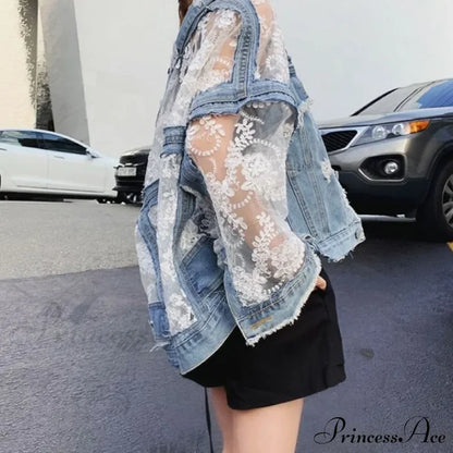 Embroidery Patchwork Stylish Denim Jacket