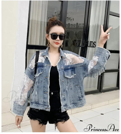 Embroidery Patchwork Stylish Denim Jacket