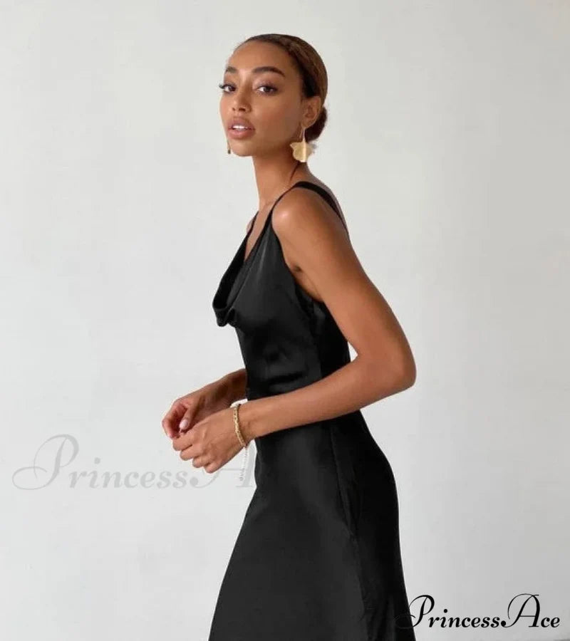 Enela Satin Stylish Maxi Dress